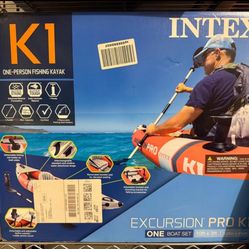 Inflatable Fishing Kayak - Intex Excursion Pro K1