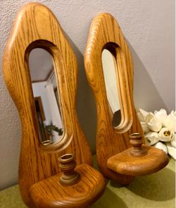 Vintage Solid Wood Wall Sconces