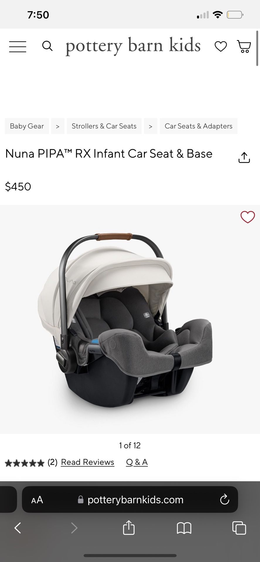 Nuna Car Seat