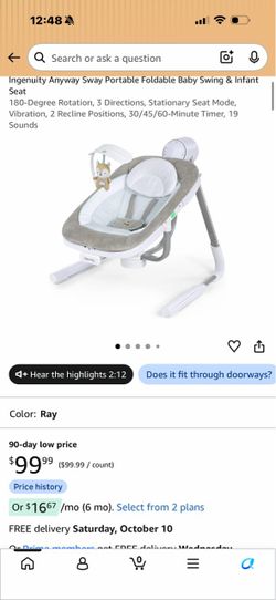 Baby swing