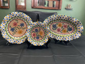 Italian style serving dishes