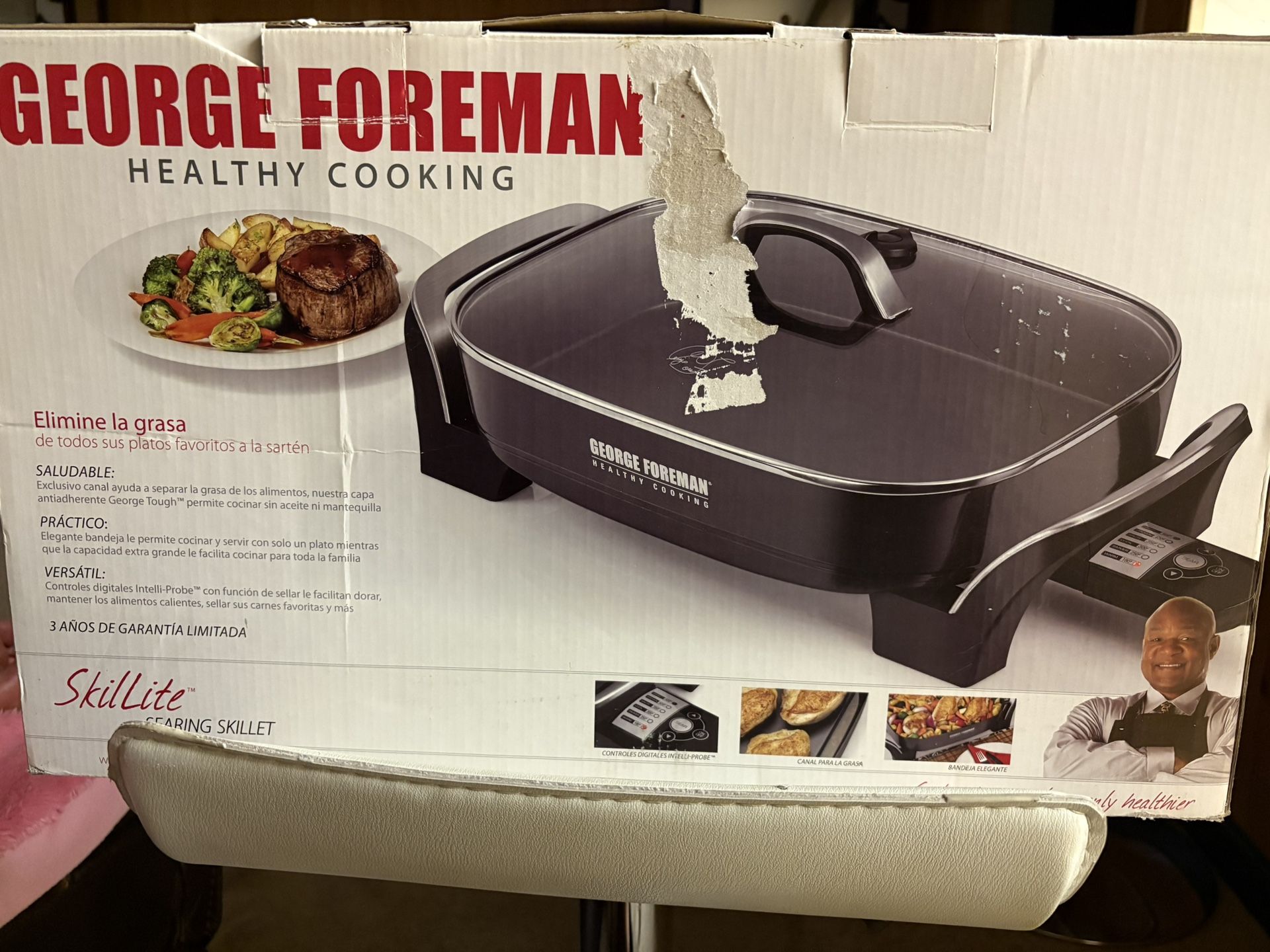 George Foreman Healthy Cooking SEARING SKILLET