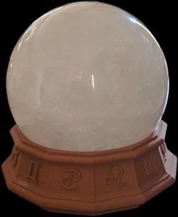Clear Quartz Crystal Sphere . Base not included. 1.5-1.8 kg