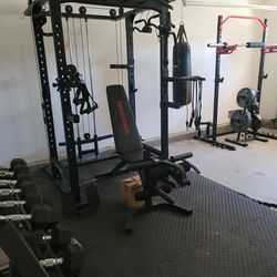 TWO INDOOR GYM SETS