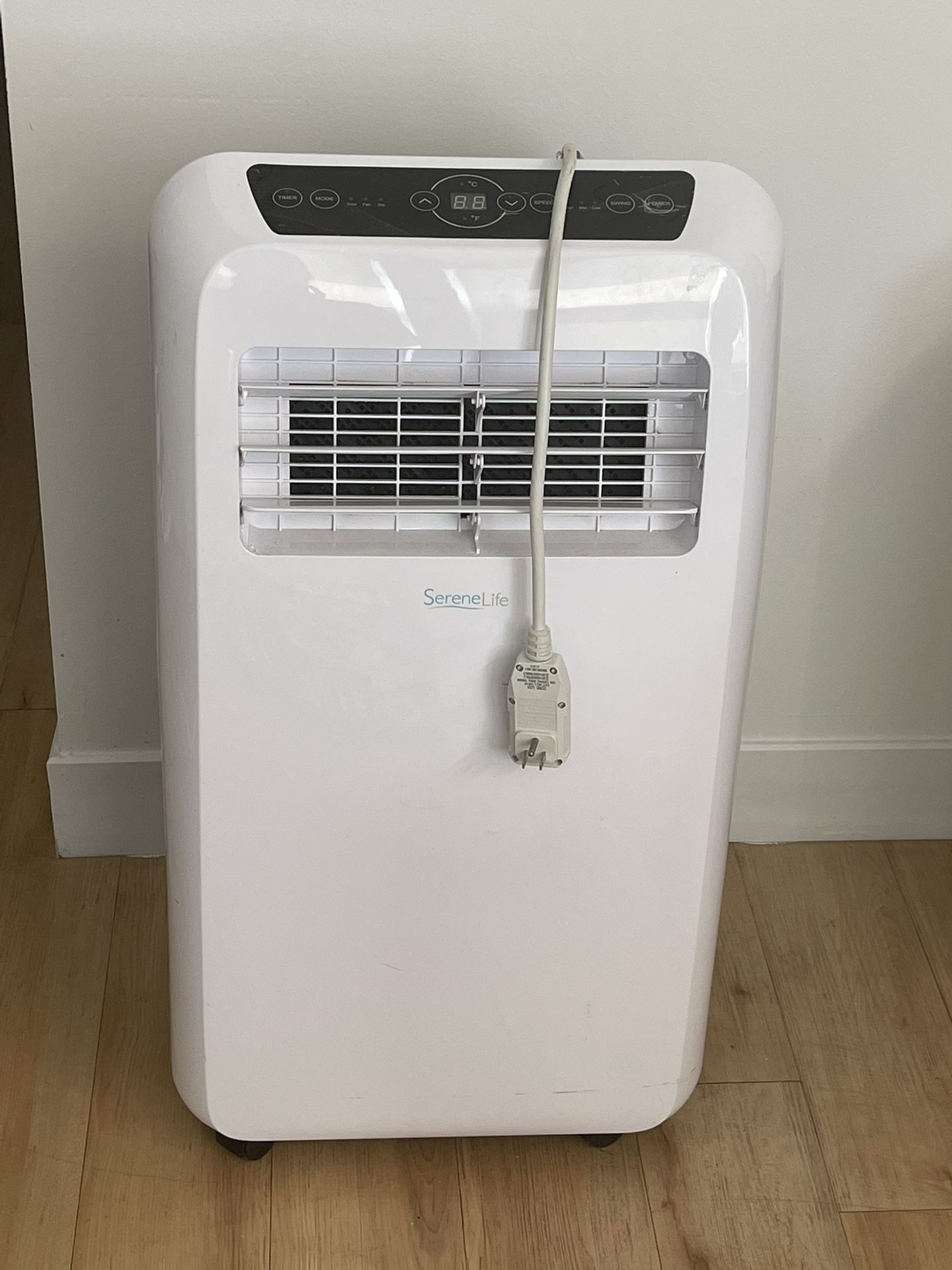 SereneLife Small Air Conditioner Portable 10,000 BTU with Built-in Dehumidifier - Portable AC unit for rooms up to 450 sq ft - Remote Control, Window