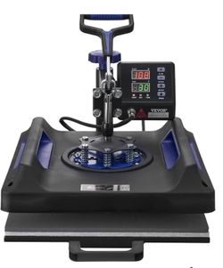 VEVOR Multi-Function Heat Press Machine  VEVOR - Máquina de prensa de calor 5  en 1 de 15 x 15 pulga