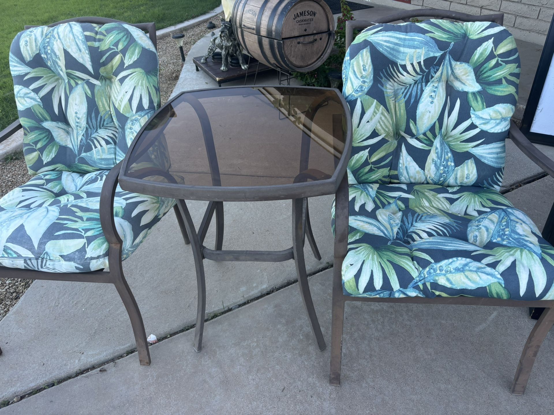 Patio Chair And Table Set