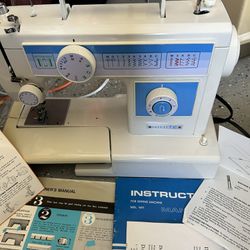 White UL Household Type Sewing Machine Model 1411