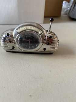 Collectable mini metal radio clock