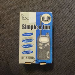 Vintage Icom IC-4008A FRS UHF FM Transceiver Yellow