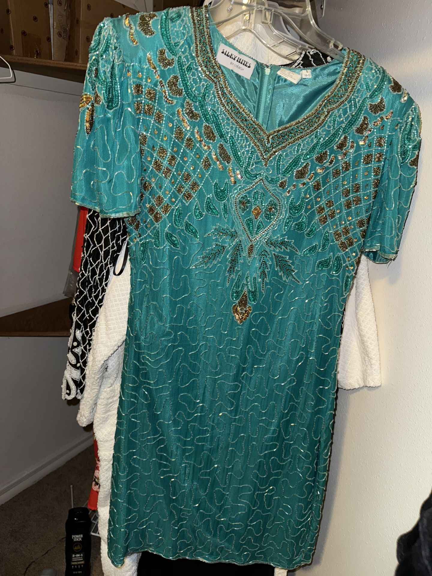 Beautiful Sequined Shirt Dress