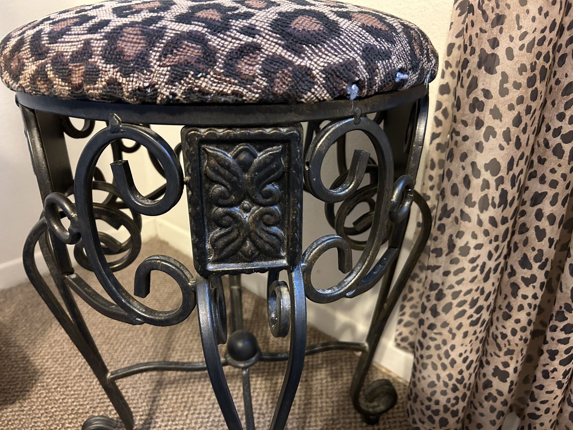 Heavy Iron Vanity Stool