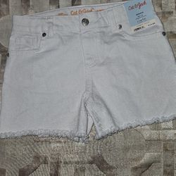White Shorts Girl Size 10/12