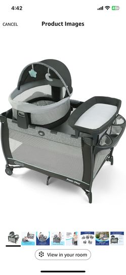 Graco Pack N Play Travel Dome Dxl Play yard Asit With Portable Bassinet