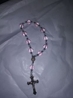 Handmade swavorski crystal rosary bracelet