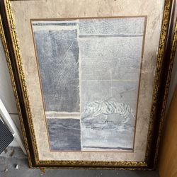 30”x40” Beautiful Wall Picture w Tiger. Also has a matching Zebra Picture can purchase separately or as a Pair