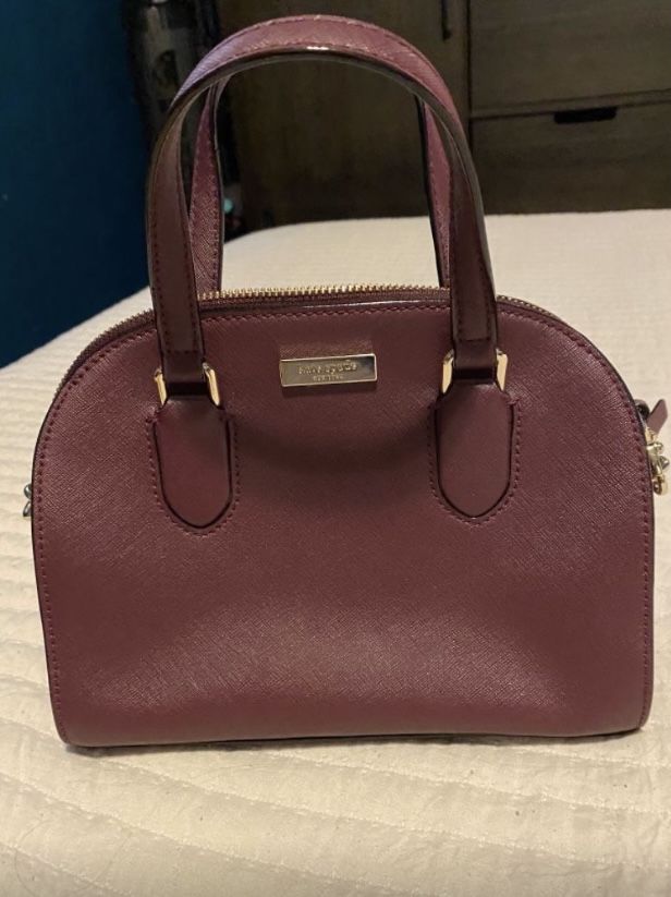 Kate Spade Burgundy Satchel Like New