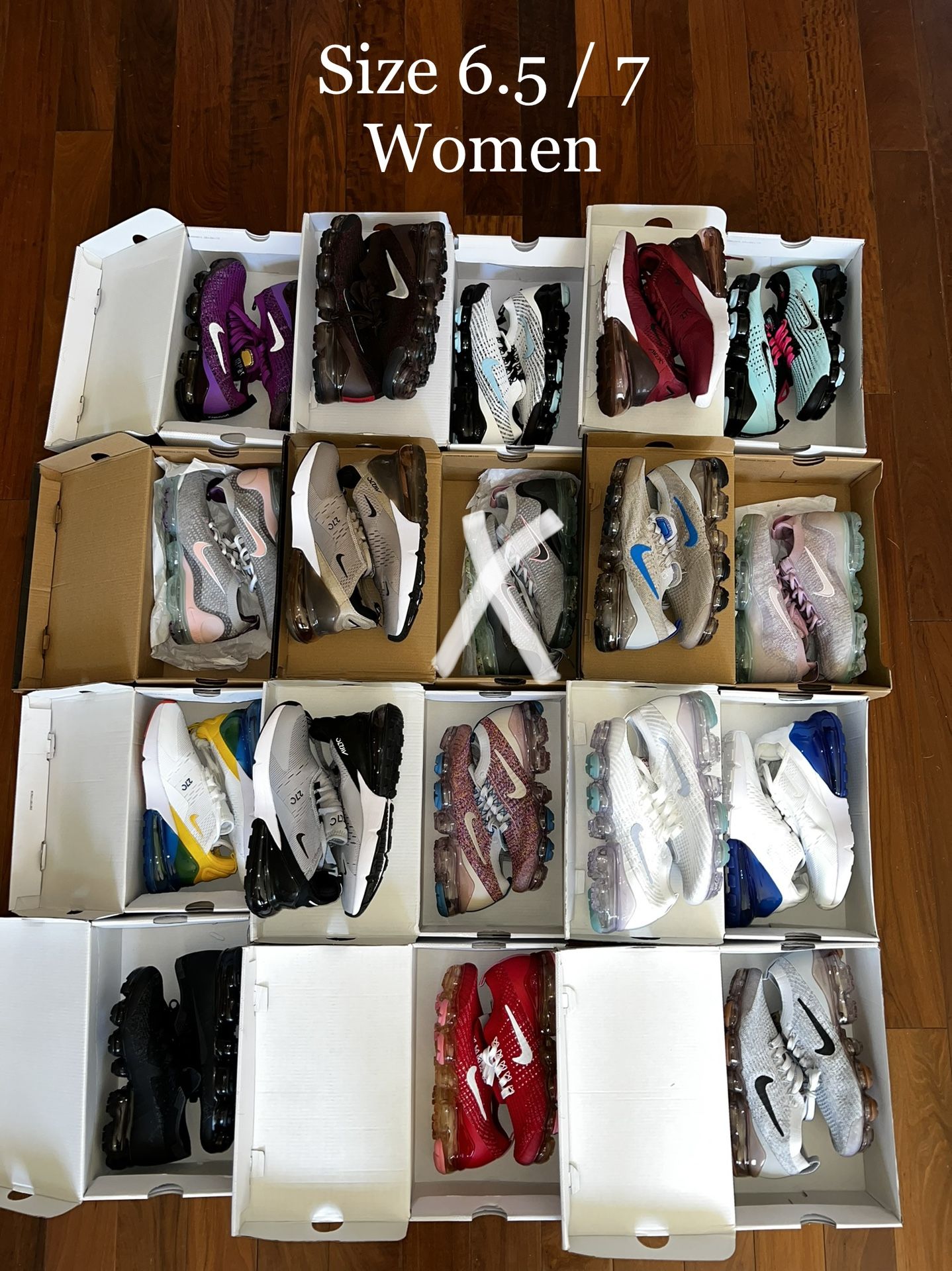 WOMENS NIKE VAPORMAX & 270 *PLEASE VIEW DESCRIPTION*