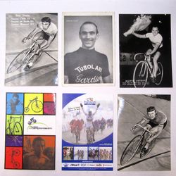 Italian Cycling Memorabilia Postcard Lot of 6 Coppi Era, Magni, Maspes