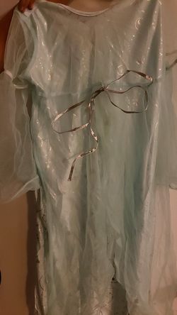 Angel costume with wings.