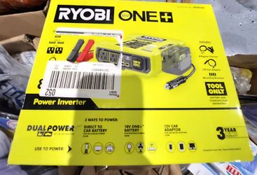 New. RYOBI 18V 800-Watt Max 12V Power Inverter Ryi8030A. TOOL ONLY!