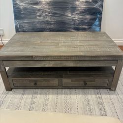 Greige coffee table