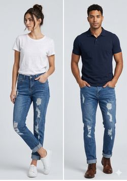 65 PCS DISTRESSED JEANS LOT
