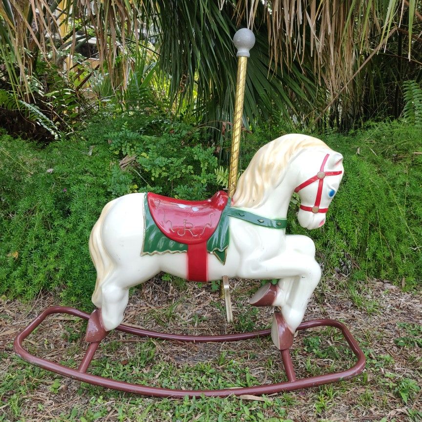 Vintage 1980's Carousel Rocking Horse "Joy Rockers" USA
