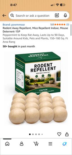 Final clearance Pzwmmsse Rodent Repellent Balls 15-Pack