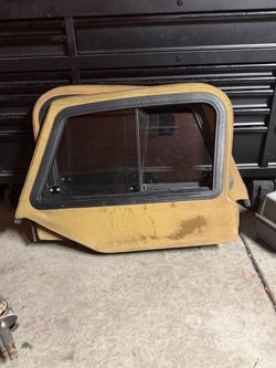 Jeep Wrangler tj upper half door rare sliding glass