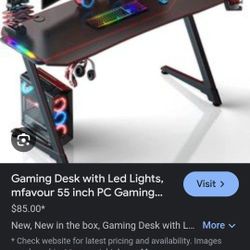 Gaming Desk And Gaming Chair