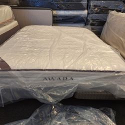 Queen Awara Natural Latex Organic Hybrid Mattress 