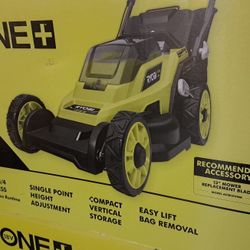 RYOBI  ONE+ 18V 13 in. Cordless Battery Walk Behind Push Lawn Mower with 4.0 Ah Battery and Charger