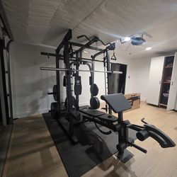 Smith Machine 2001 | Multi-Use Adj Bench | Gym Equipment | Fitness | Squat Rack | Excercise |🔴WEIGHTS AND BARBELL SOLD SEPARATELY 🔴 FREE DELIVERY 🚚