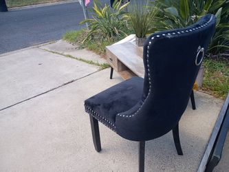 Hollywood glam velvet chair