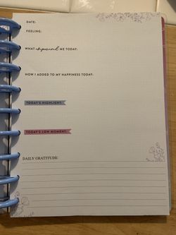 Classic Happy Planner guided journal pages