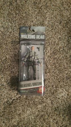 Signed hershel twd action figure