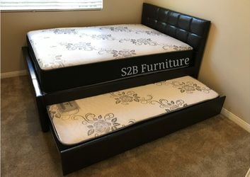 Fulltwin Size Expresso Trundl3 W Orthopedic Matres!!!!