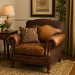 Universal Furniture Estate Collection Leather Accent Chair 