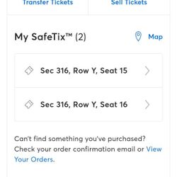 2 Tampa Bay Buccaneers Tickets