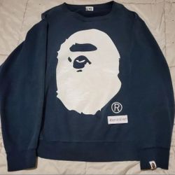 BAPE - Sweatshirt (Bape Head Big Logo) - Vintage 1990's