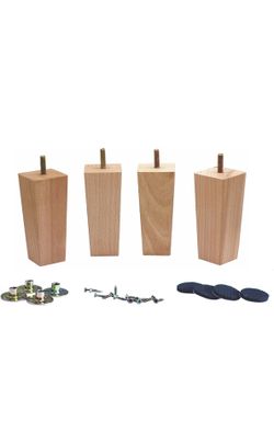 Tapered Solid Beech Wood Furniture Legs