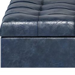 Simply home Harrison Coffee Table Storage Ottoman New 