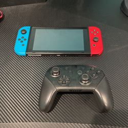 Nintendo Switch + Pro Controller
