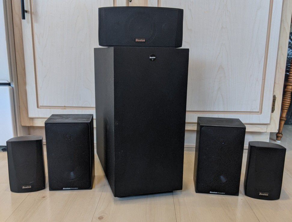 Boston Acoustics Surround Speakers with Subwoofer