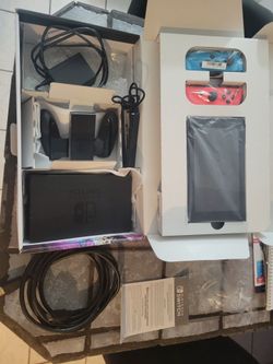 Nintendo Switch Console with Box and Accessories