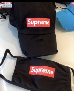 Supreme Customized Combo hat and Mask $60 FIRM