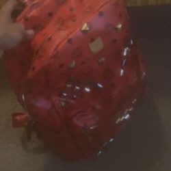 Red And Black MCM Bag 