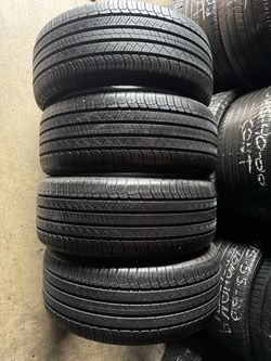 Set of four 265 45 21 Michelin latitude tour hp tires
