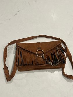 Steve Madden Suede Medium Sized Purse with Fringe